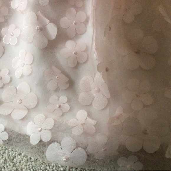 MINICLASIX STRAP TULLE DRESS/ LEGGING PANT WITH FLOWER APPLIQUÉS- SIZE 12 MONTHS - Picture 8 of 12